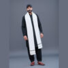 Off-white pashmina shawl for men by Wirsa.pk — premium winter shawl front view